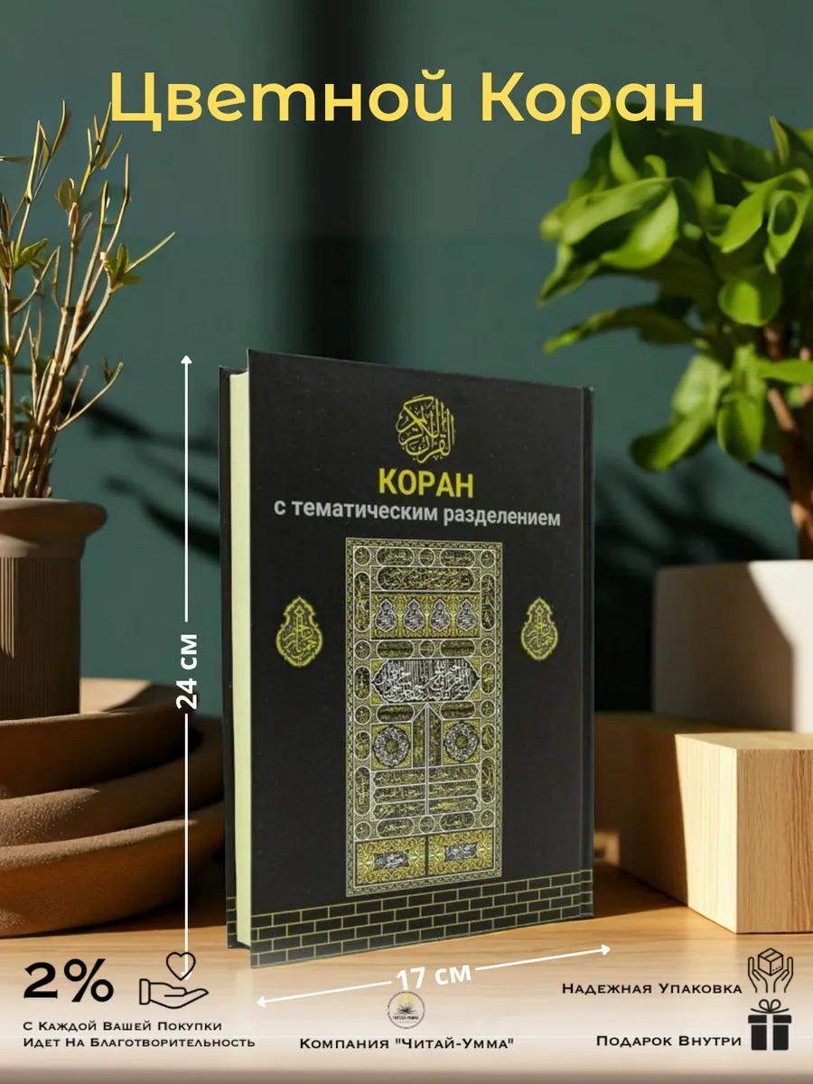 Коран с тематическим разделением 17х24